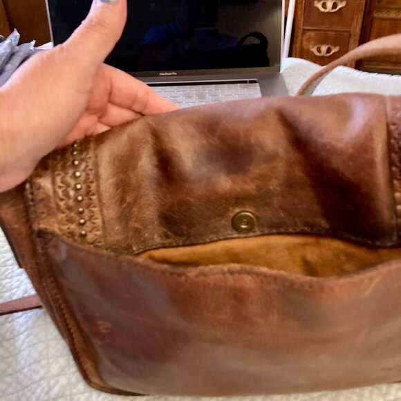 Good Condition, PATRICIA NASH, Beaumont Crossbody, Cognac Leather - Picture 7 of 8